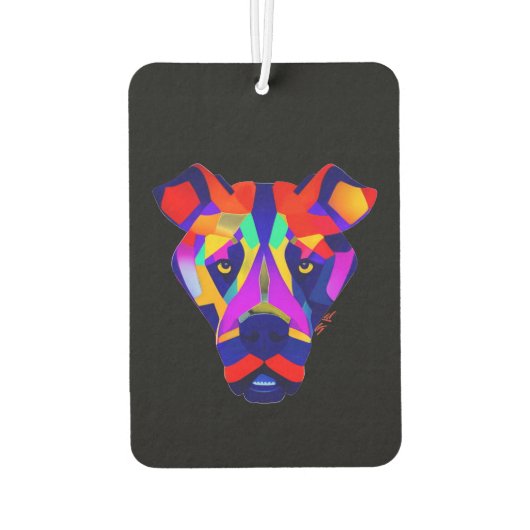 Alexander Dog zwarte auto luchtverfrisser (Achterkant)