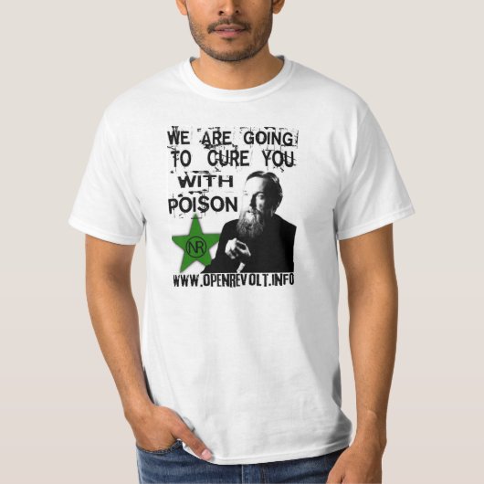 Alexander Dugin: We zullen je met vergif genezen. T-shirt (Voorkant)