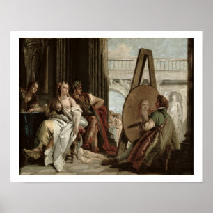 Alexander en Campaspe in het huis van de schilder Poster
