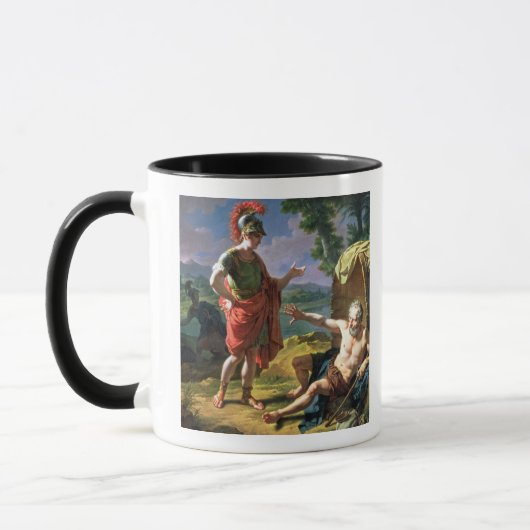 Alexander en Diogenes, 1818 (olie op canvas) Mok (Links)