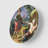 Alexander en Diogenes, 1818 (olie op canvas) Ronde Klok (Hoek)