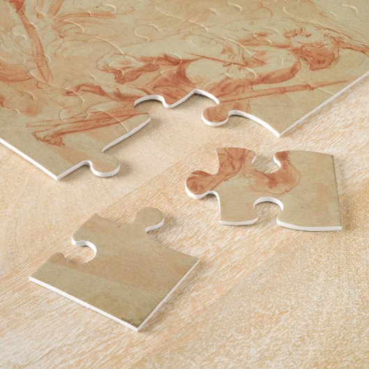 Alexander en Thais op hun dronken overstroming Legpuzzel (Zijkant)