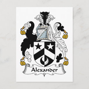 Alexander Family Crest Briefkaart