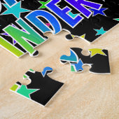 "ALEXANDER" First Name, Fun "HAPPY BIRTHDAY" Legpuzzel (Zijkant)