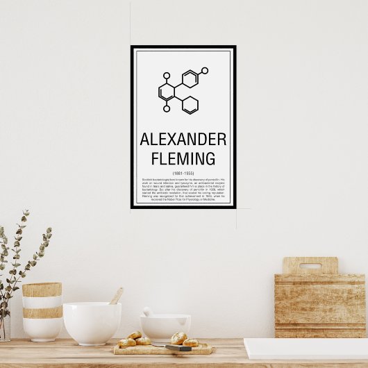 Alexander Fleming Poster (Keuken)