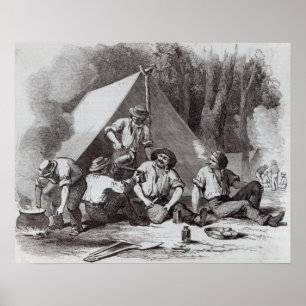 Alexander gold-diggers op de avond-rommel poster