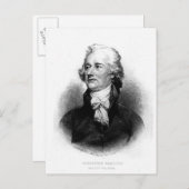 Alexander Hamilton Briefkaart (Voorkant / Achterkant)