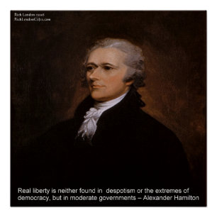 Alexander Hamilton "Echte Vrijheid" Poster Perfect Poster