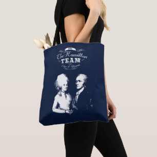 Alexander Hamilton, Eliza. Geschiedenisgeschenken. Tote Bag