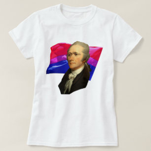 Alexander Hamilton en Bisexual Pride T-shirt