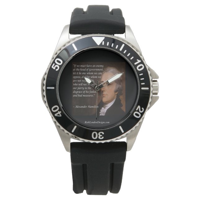 Alexander Hamilton "Enemy Leader" Citation Montres (devant)