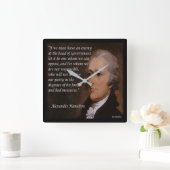Alexander Hamilton "Enemy Leader" - Wandklok Vierkante Klok (Huis)