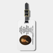 Alexander Hamilton Government Passion Constraint Bagagelabel (Voorkant verticaal)