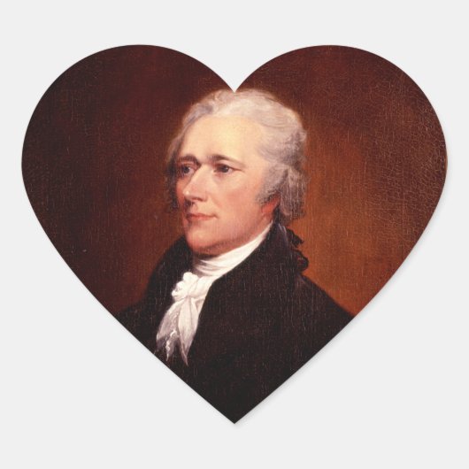 Alexander Hamilton Hart Sticker (Voorkant)