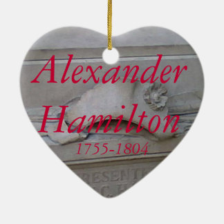 Alexander Hamilton-hartversiering Keramisch Ornament