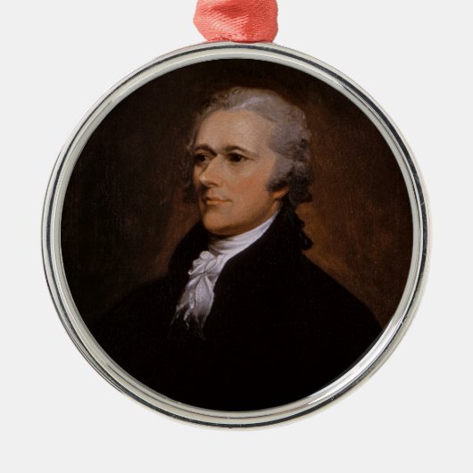 Alexander Hamilton Metalen Ornament (Voorkant)