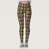 Alexander Hamilton Pop Art Portrait Leggings (Voorkant)
