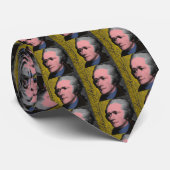 Alexander Hamilton Pop Art Portrait Stropdas (Opgerold)