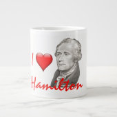 Alexander Hamilton Portrait Extra Grote Beker (Voorkant)