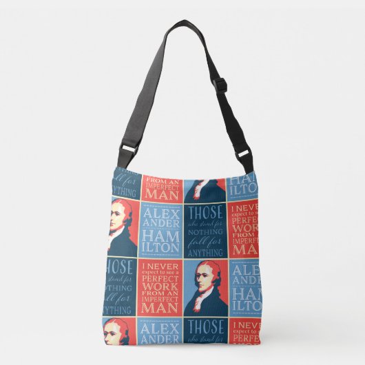 Alexander Hamilton Quotations Crossbody Tas (Voorkant)