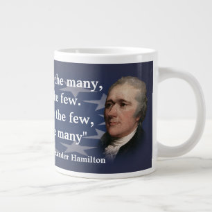 Alexander Hamilton Quote over de macht geven Extra Grote Mok