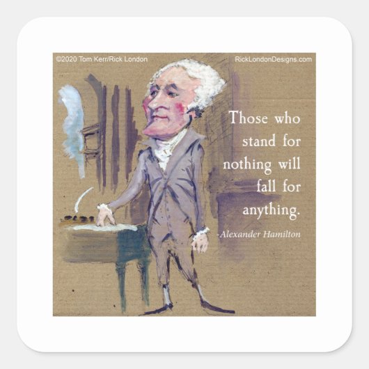 Alexander Hamilton & Quote Stickers (Voorkant)
