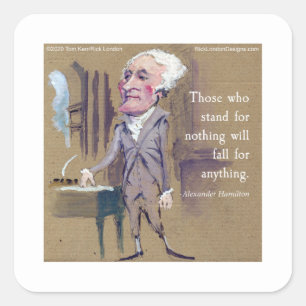 Alexander Hamilton & Quote Stickers