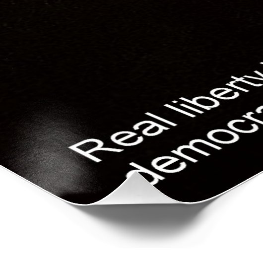 Alexander Hamilton "Real Liberty" Poster Perfect Poster (Hoek)