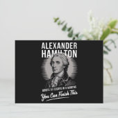 Alexander Hamilton schreef 51 essays in 6 maanden Kaart (Staand voorkant)