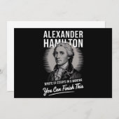 Alexander Hamilton schreef 51 essays in 6 maanden Kaart (Voorkant / Achterkant)