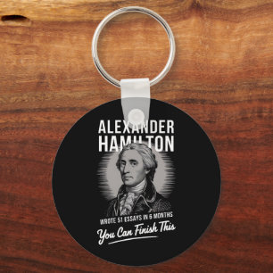 Alexander Hamilton schreef 51 essays in 6 maanden Sleutelhanger