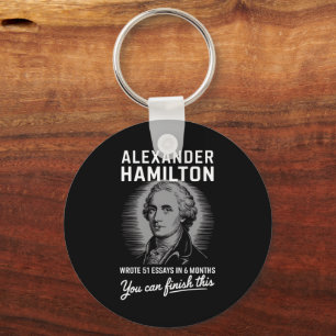 Alexander Hamilton schreef 51 essays in 6 maanden Sleutelhanger