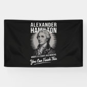 Alexander Hamilton schreef 51 essays in 6 maanden Spandoek (Horizontaal)