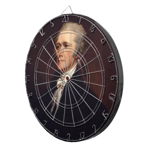 Alexander Hamilton: stichter van de VS, historisch Dartbord (Voorkant Rechts)