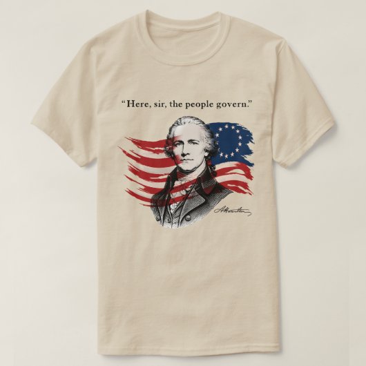 Alexander Hamilton T-shirt (Design voorkant)