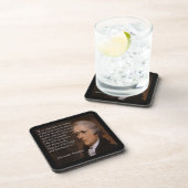Alexander Hamilton "Tegenstander Leider" Cadeau Drankjes Onderzetter (Rechterzijde)