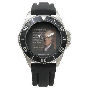 Alexander Hamilton "Tegenstander Leider" Quote Hor Horloge