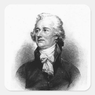Alexander Hamilton Vierkante Sticker