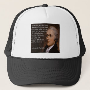 Alexander Hamilton "Vijandelijke Leider" Cadeau Trucker Pet