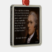 Alexander Hamilton "Vijandelijke Leider" Ornamente Metalen Ornament (Rechts)