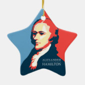 Alexander Hamilton voor uw kerstboom Keramisch Ornament (Achterkant)
