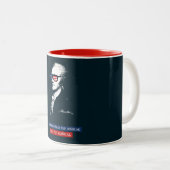 Alexander Hamilton Zij die voor niets staan Tweekleurige Koffiemok (Voorkant rechts)