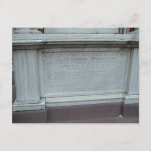 ALEXANDER HAMILTON'S GRAVE BRIEFKAART