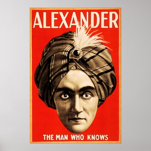 ALEXANDER Het Man dat het Show van de Verlichtings Poster (Voorkant)