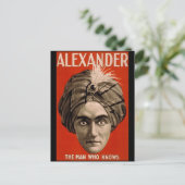 Alexander het man dat Magic kent Briefkaart (Staand voorkant)
