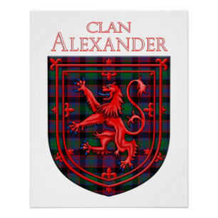Alexander Hunting Tartan Scottish Pset Perfect Poster