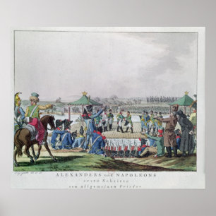 Alexander I en Napoleon Poster