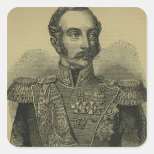 Alexander II van Rusland Vierkante Sticker