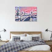 Alexander III-brug Canvas Afdruk (Insitu (Slaapkamer))