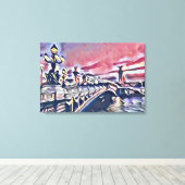 Alexander III-brug Canvas Afdruk (Insitu (Houten vloer))